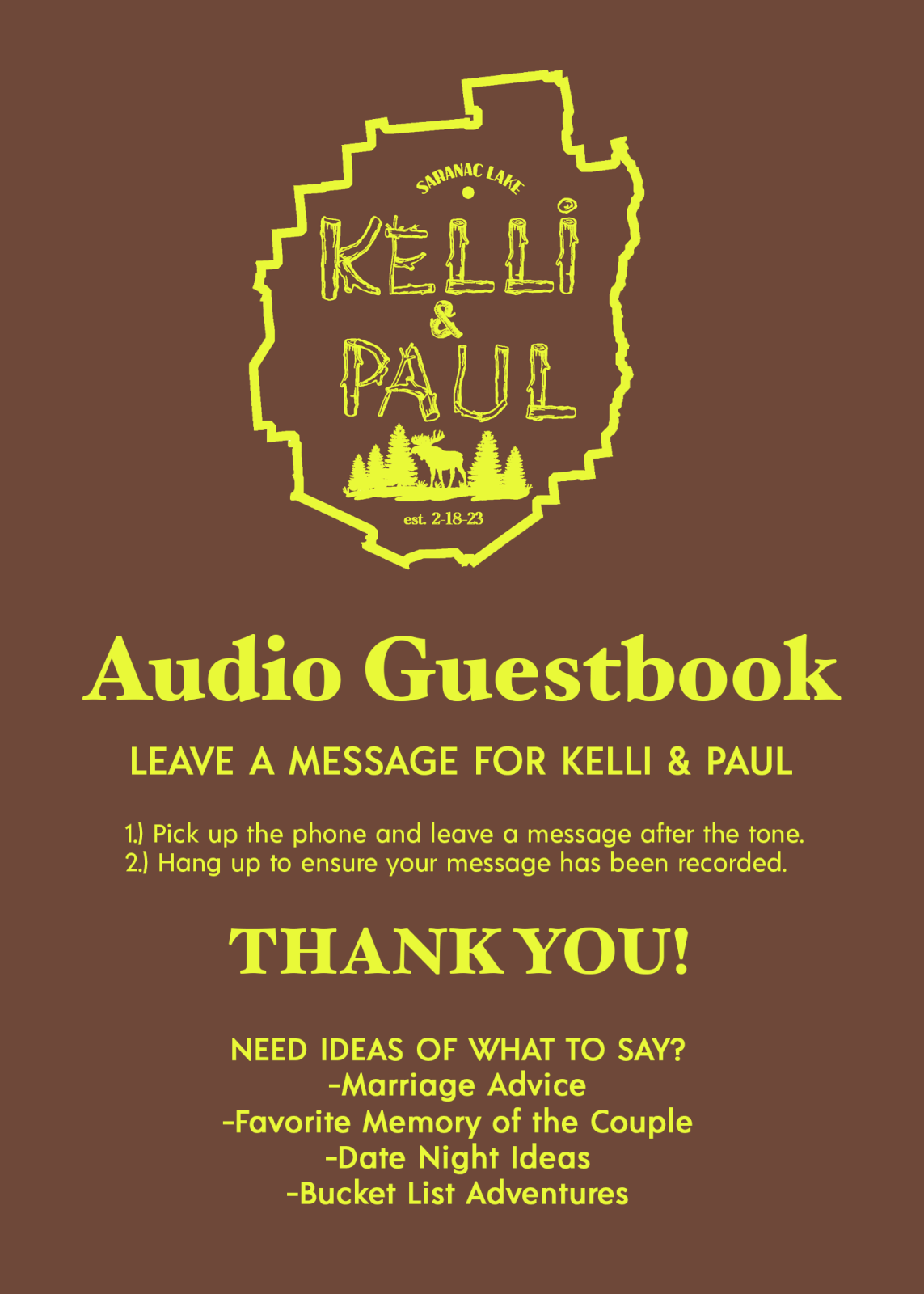 Kelli Paul Guestbook Sign Paul Manzari 2